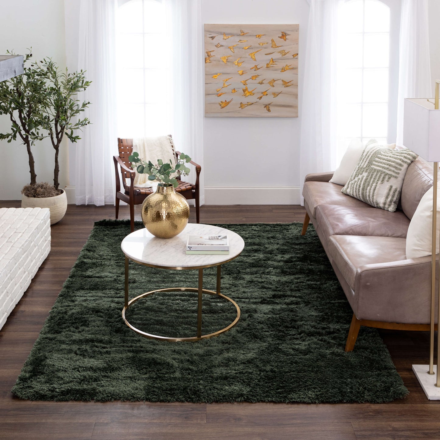 Billow Shag Olive