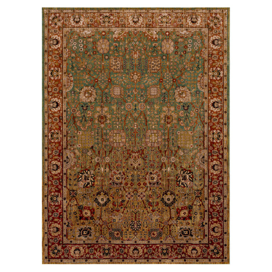 karastan spice market myanmar tobacco KC Collections consumer content from plastic bottles Spice Market Dhahar Aquamarine 12'x15'