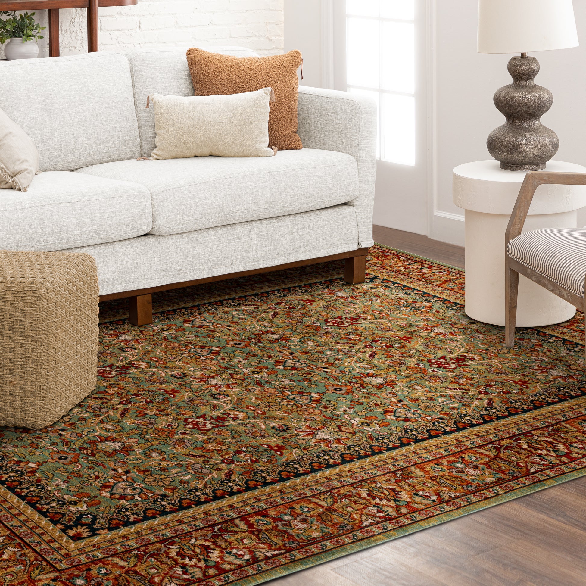 karastan spice market tobacco Myanmar Rugs consumer content derived from recycled plastic bottles Karastan Area Rugs Spice Market